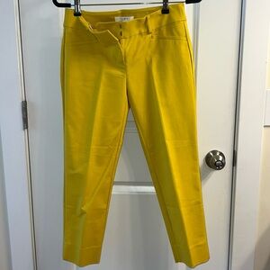 Loft Bright Yellow Marisa Riviera Pant 0P EUC